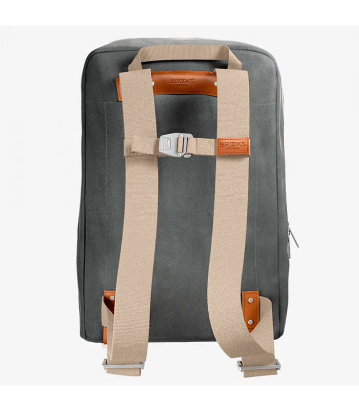 MOCHILA BROOKS PICKZIP COTTON CANVAS 10L (GREY/HONEY)