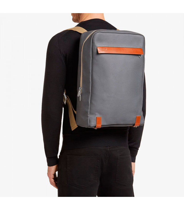 MOCHILA BROOKS PICKZIP COTTON CANVAS 10L (GREY/HONEY)