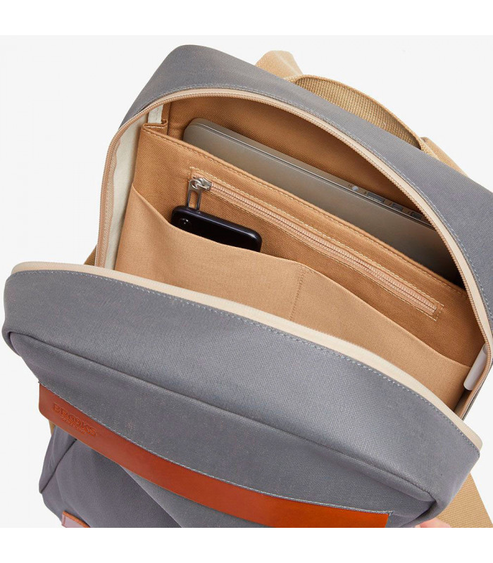 BROOKS PICKZIP COTTON CANVAS 10L BACKPACK (GREY/HONEY)