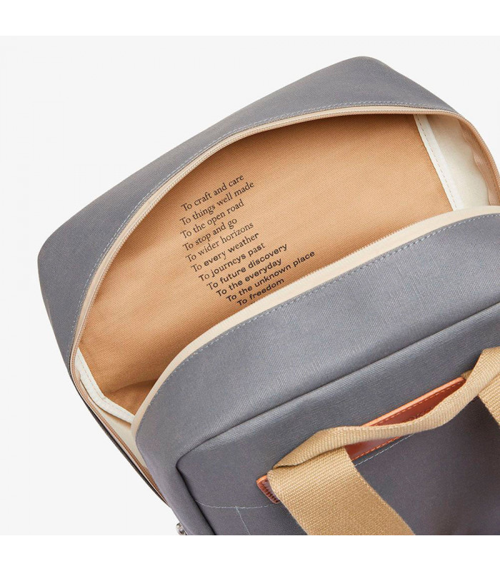 MOCHILA BROOKS PICKZIP COTTON CANVAS 10L (GREY/HONEY)