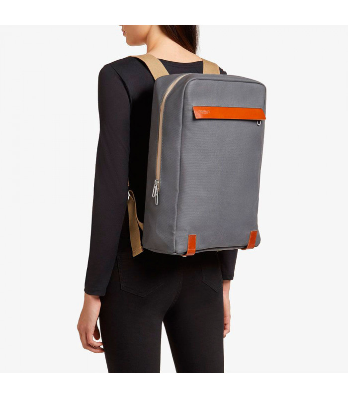 MOCHILA BROOKS PICKZIP COTTON CANVAS 10L (GREY/HONEY)