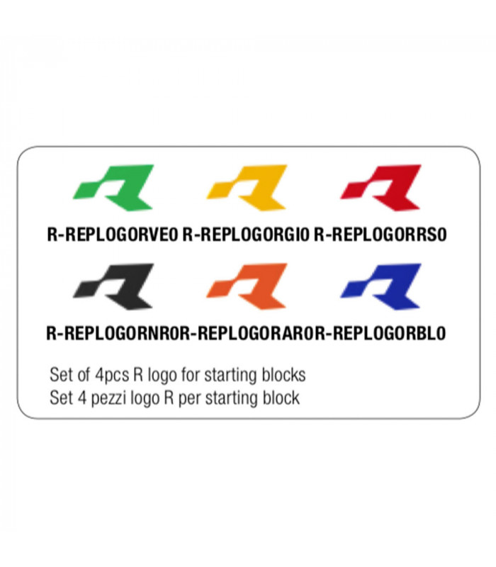 RTECH STARTING BLOCKS R LOGOS (RED) | TopFun.com