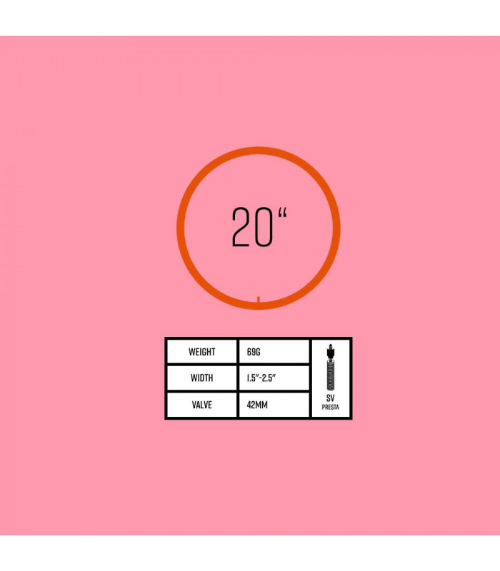 CÁMARA TUBOLITO TUBO-BMX SV (20" X 1.5"-2.5")