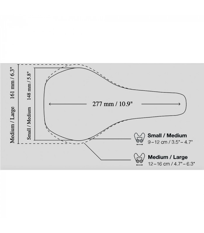 ERGON SMC CORE WOMEN SADDLE (BLACK/GREY) | TopFun.com