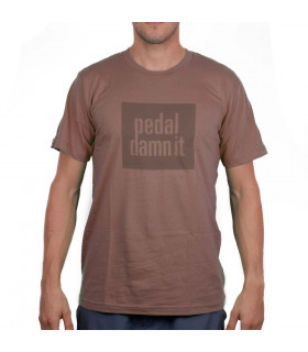 NINER PEDAL DAMN IT BROWN T-SHIRT