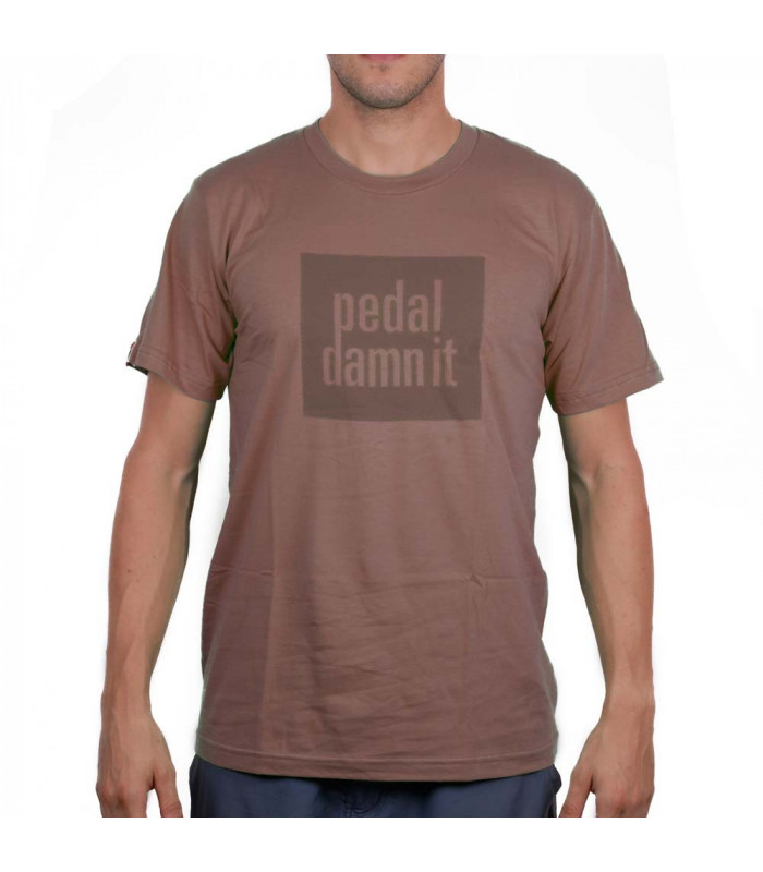NINER PEDAL DAMN IT BROWN T-SHIRT