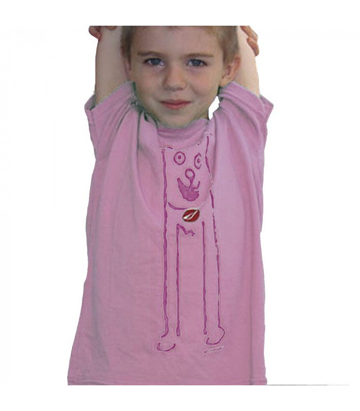 CAMISETA INFANTIL NINER TRAILDOG (ROSA)
