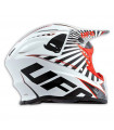 CASCO UFO NITRO MX (BLANCO/ROJO)