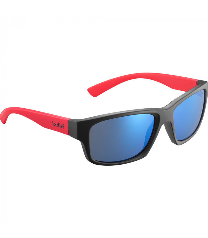 GAFAS BOLLE HOLMAN FLOATABLE BLACK RED MATTE (LENTES POLARIZADAS OFFSHORE BLUE) | TopFun.com