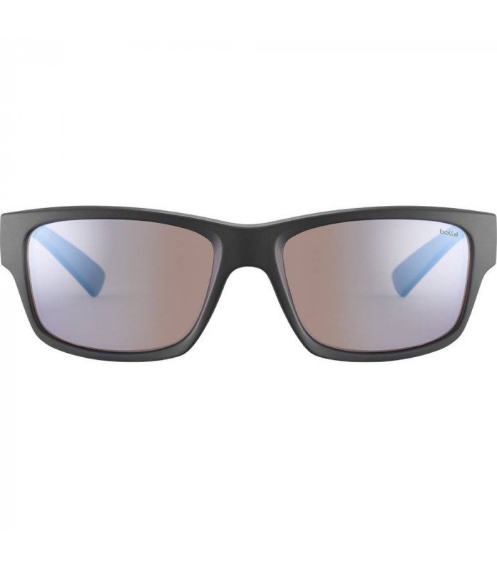 BOLLE HOLMAN BLACK MATTE SUNGLASSES (PHANTOM+ BLUE POLARIZED LENSES)