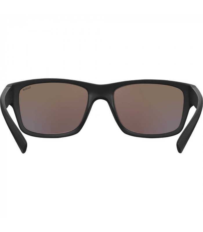 BOLLE HOLMAN BLACK MATTE SUNGLASSES (PHANTOM+ BLUE POLARIZED LENSES)