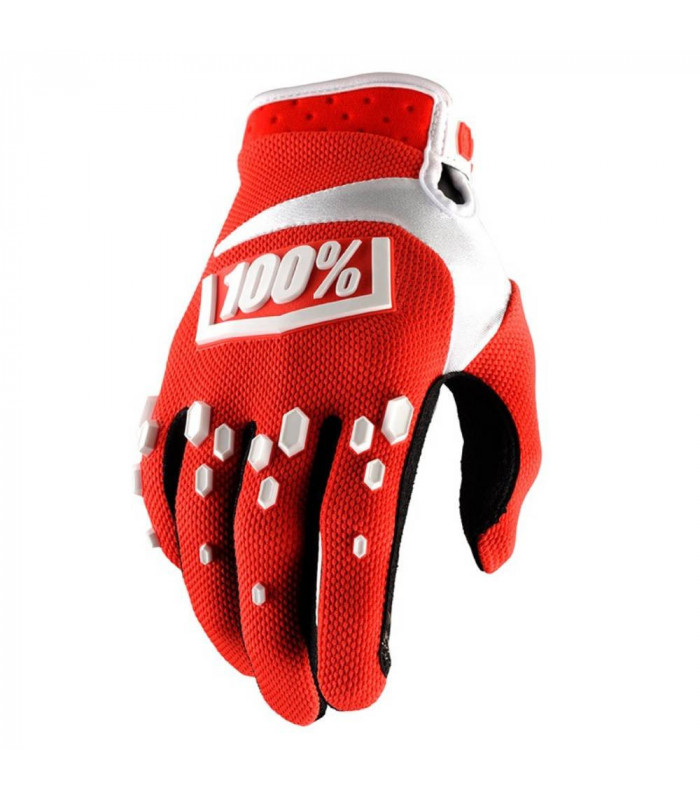 GUANTES 100% AIRMATIC RED/WHITE