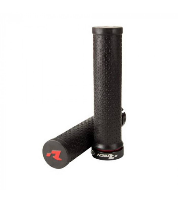 RTECH R20 LOCK-ON BIKE GRIPS (BLACK)