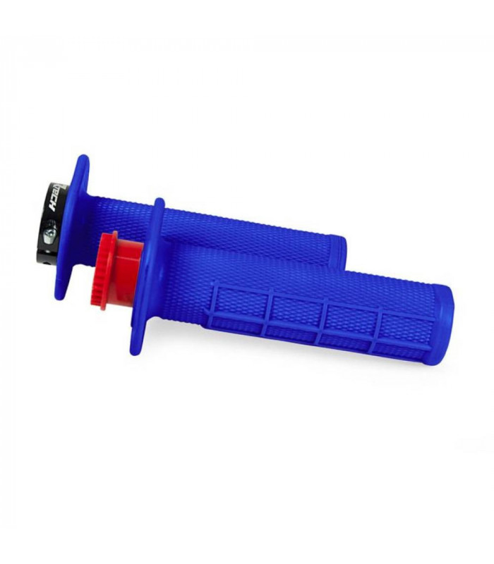 RTECH R20 LOCK-ON HALF WAFFLE GRIPS (BLUE) | TopFun.com