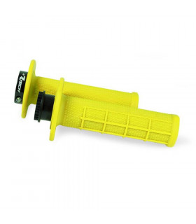 RTECH R20 LOCK-ON HALF WAFFLE GRIPS (NEON YELLOW) | TopFun.com