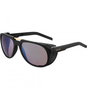 BOLLE COBALT BLACK MATTE SUNGLASSES (PHANTOM+ BLUE POLARIZED 85% LENSES)
