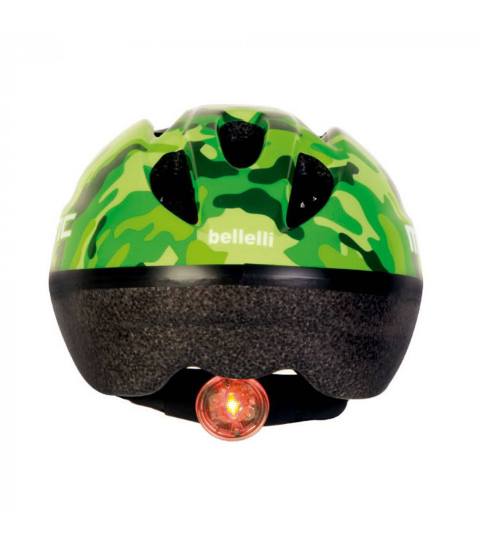 CASCO INFANTIL BELLELLI MIMETIC GREEN (CON LUZ) | TopFun.com