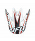 UFO NITRO HELMET VISOR  (WHITE/RED)