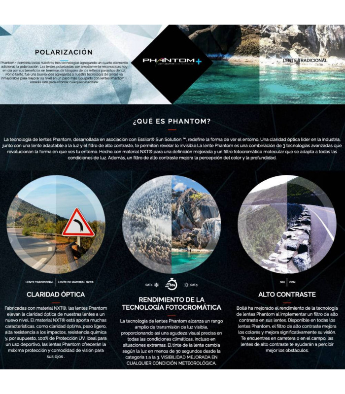 BOLLE BOLT 2.0 BLACK MATTE SUNGLASSES (PHANTOM BROWN GUN LENSES)