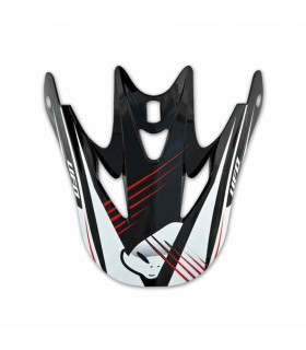 UFO PATRIOT HELMET VISOR (BLACK/RED)