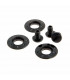 UFO HELMETS SCREWS AND WASHERS (BLACK)