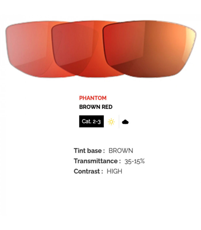 BOLLE CHRONOSHIELD MATTE BLACK SUNGLASSES (PHANTOM BROWN RED LENS)