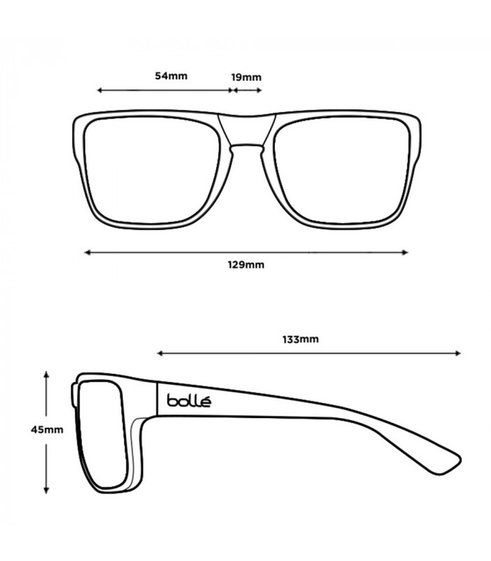 BOLLE ROOKE SUNGLASSES (HD POLARIZED BROWN LENSES)