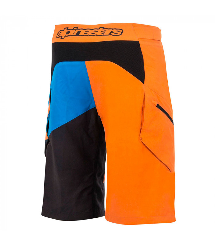 PANTALÓN CORTO ALPINESTARS PREDATOR BRIGHT ORANGE-BRIGHT BLUE (TALLA 32)