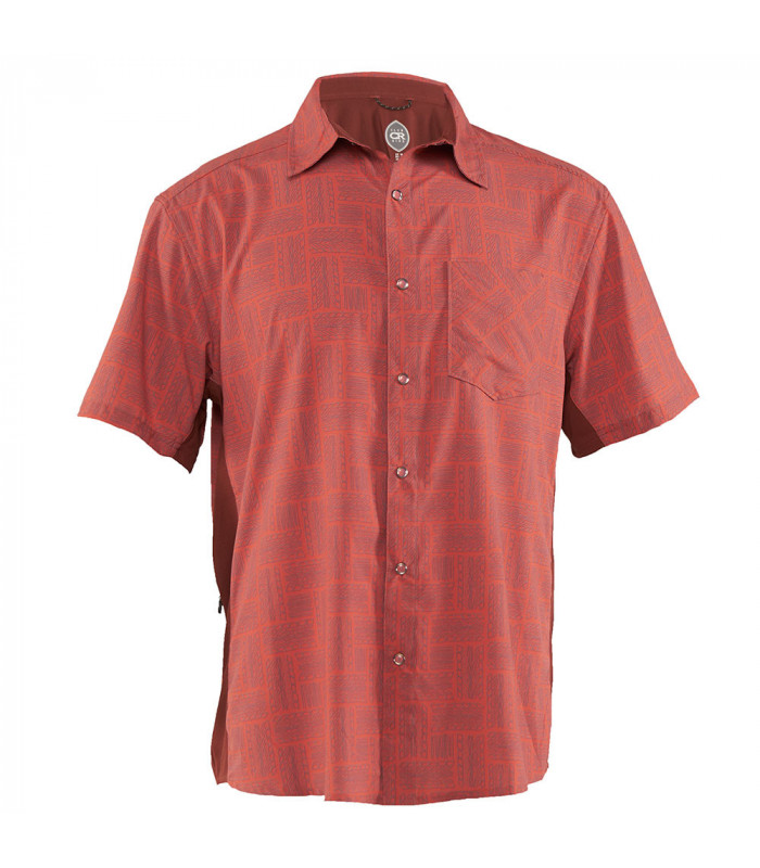 CAMISA CLUB RIDE DETOUR (OCHRE TREAD/PRINT) | TopFun.com