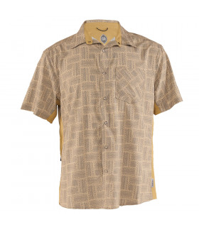 CAMISA CLUB RIDE DETOUR (KHAKI/TREAD PRINT)