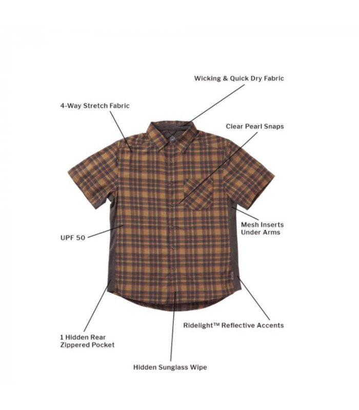 CAMISA CLUB RIDE DETOUR (MALLARD CLIP PRINT) | TopFun.com