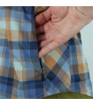 CLUB RIDE NEW WEST SHIRT (NAVY-ORANGE PLAID) | TopFun.com