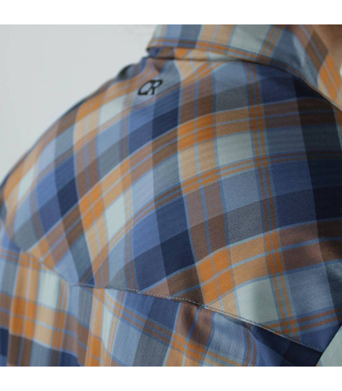 CLUB RIDE NEW WEST SHIRT (NAVY-ORANGE PLAID) | TopFun.com