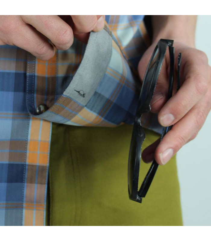 CAMISA CLUB RIDE NEW WEST (NAVY-ORANGE/A CUADROS) | TopFun.com