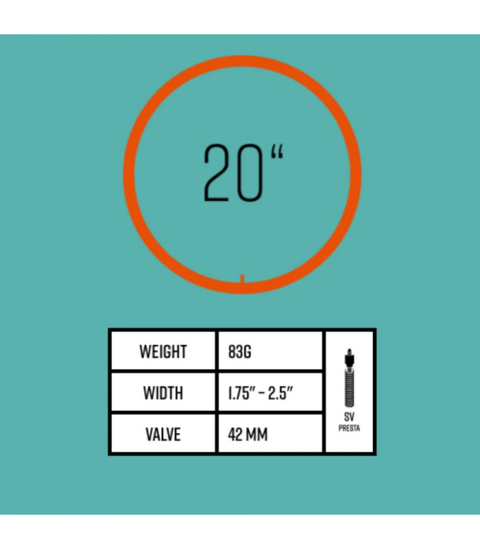 CÁMARA TUBOLITO TUBO CARGO SV (20" X 1.75"-2.5")