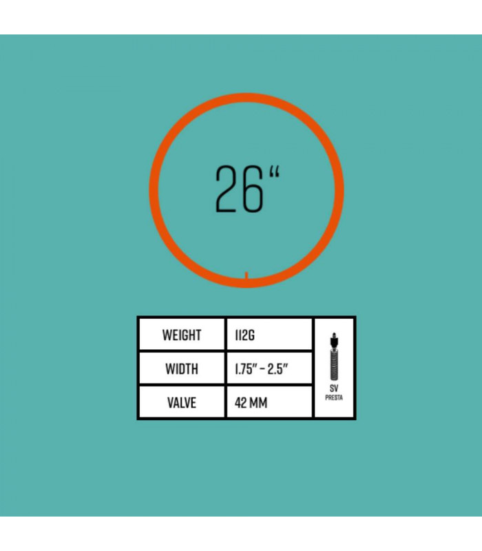 CÁMARA TUBOLITO TUBO CARGO SV (26" X 1.75"-2.5")