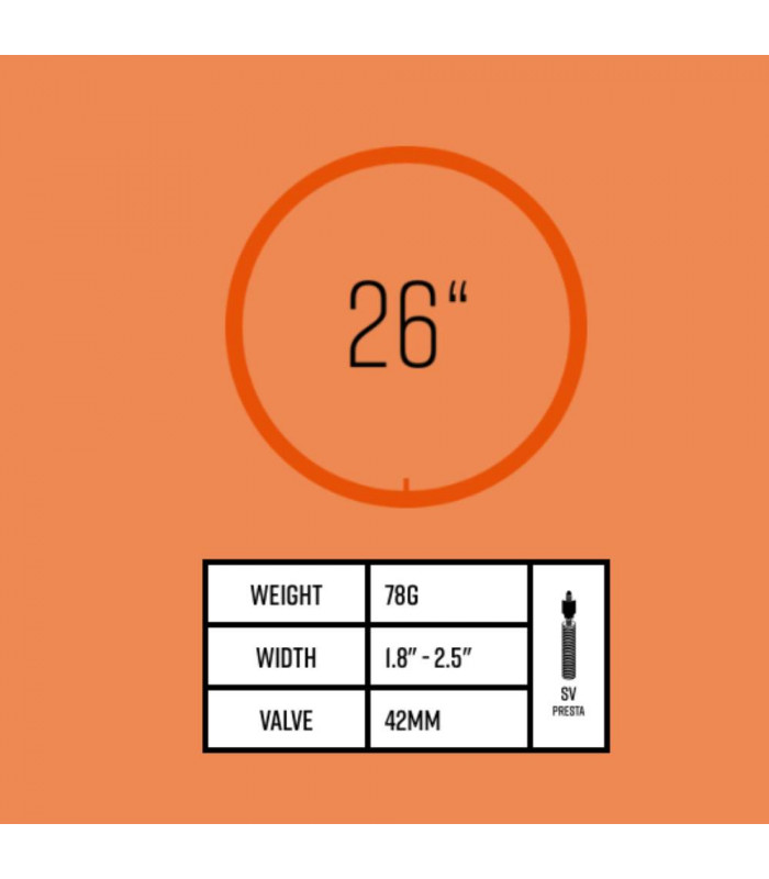 TUBOLITO TUBO MTB TUBE (26" X 1,8"-2,5") | TopFun.com