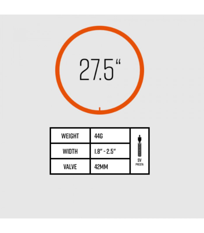 CÁMARA TUBOLITO S-TUBO MTB (27,5" X 1,8"-2,5") | TopFun.com
