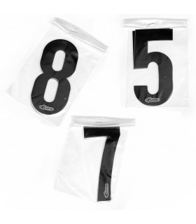 UFO STICKERS NUMBERS (BLACK)