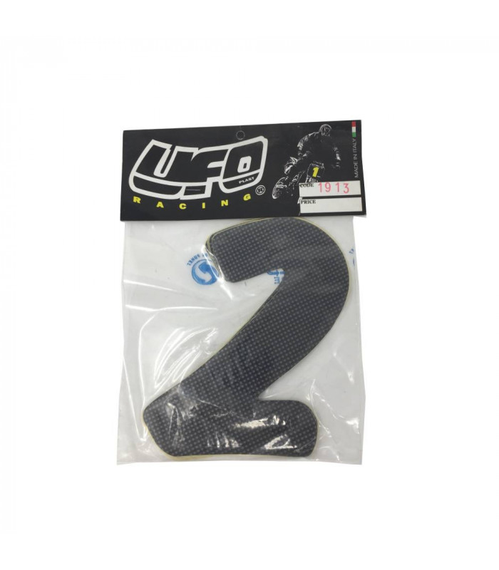 NÚMEROS ADHESIVOS UFO (LOOK CARBONO)