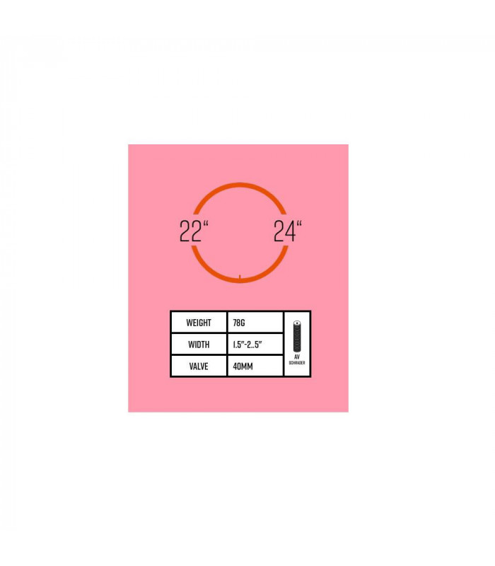 TUBOLITO TUBO-BMX AV TUBE (22"-24" X 1.5"-2.5")