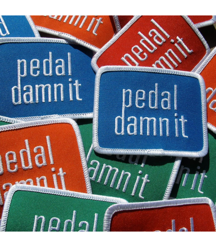 NINER PEDAL DAMN IT PATCH (BLUE)