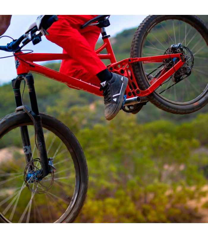 AFTON COOPER FLAT MTB SHOES (BLACK/RED)