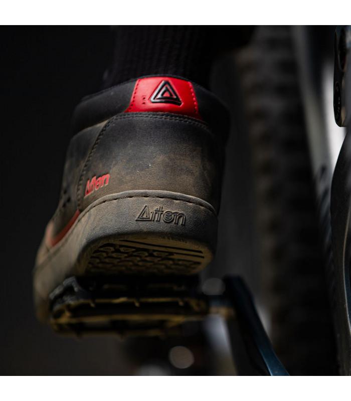 AFTON COOPER FLAT MTB SHOES (BLACK/WHITE)