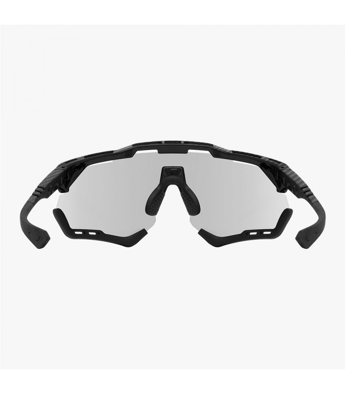 SCICON AEROSHADE XL CARBON MATT SUNGLASSES (PHOTOCHROMIC SILVER MIRROR LENS)