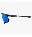 SCICON AEROSHADE XL CARBON MATT SUNGLASSES (MULTIMIRROR BLUE LENSES)