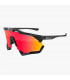 SCICON AEROSHADE XL CARBON MATT SUNGLASSES (MULTIMIRROR RED LENS)