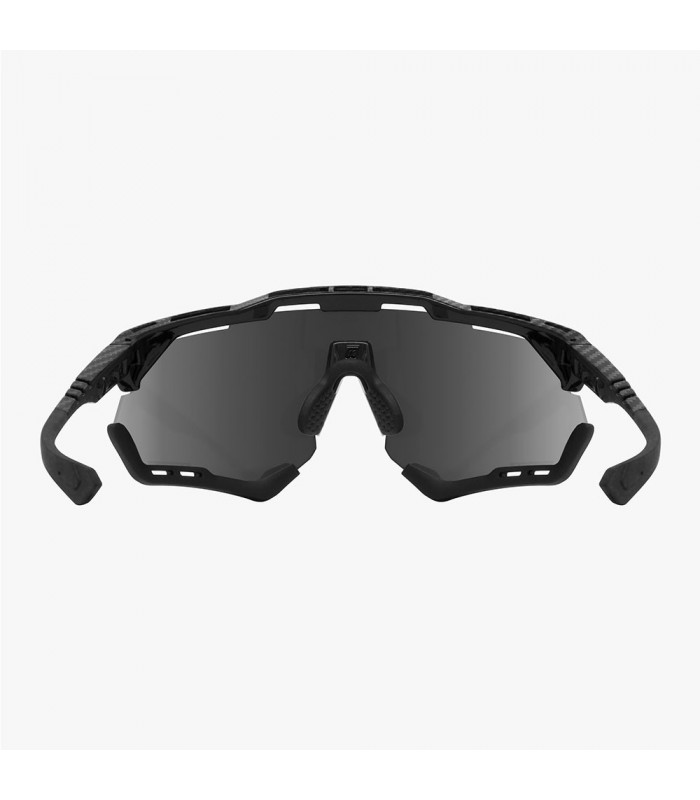 SCICON AEROSHADE XL CARBON MATT SUNGLASSES (MULTIMIRROR RED LENS)