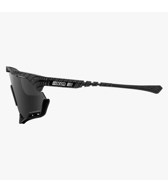GAFAS SCICON AEROSHADE XL CARBON MATT (LENTE MULTIESPEJO PLATA)
