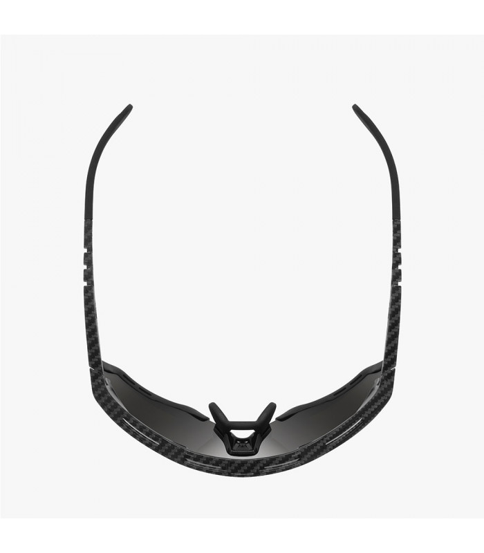 SCICON AEROSHADE XL CARBON MATT SUNGLASSES (MULTIMIRROR SILVER LENS)